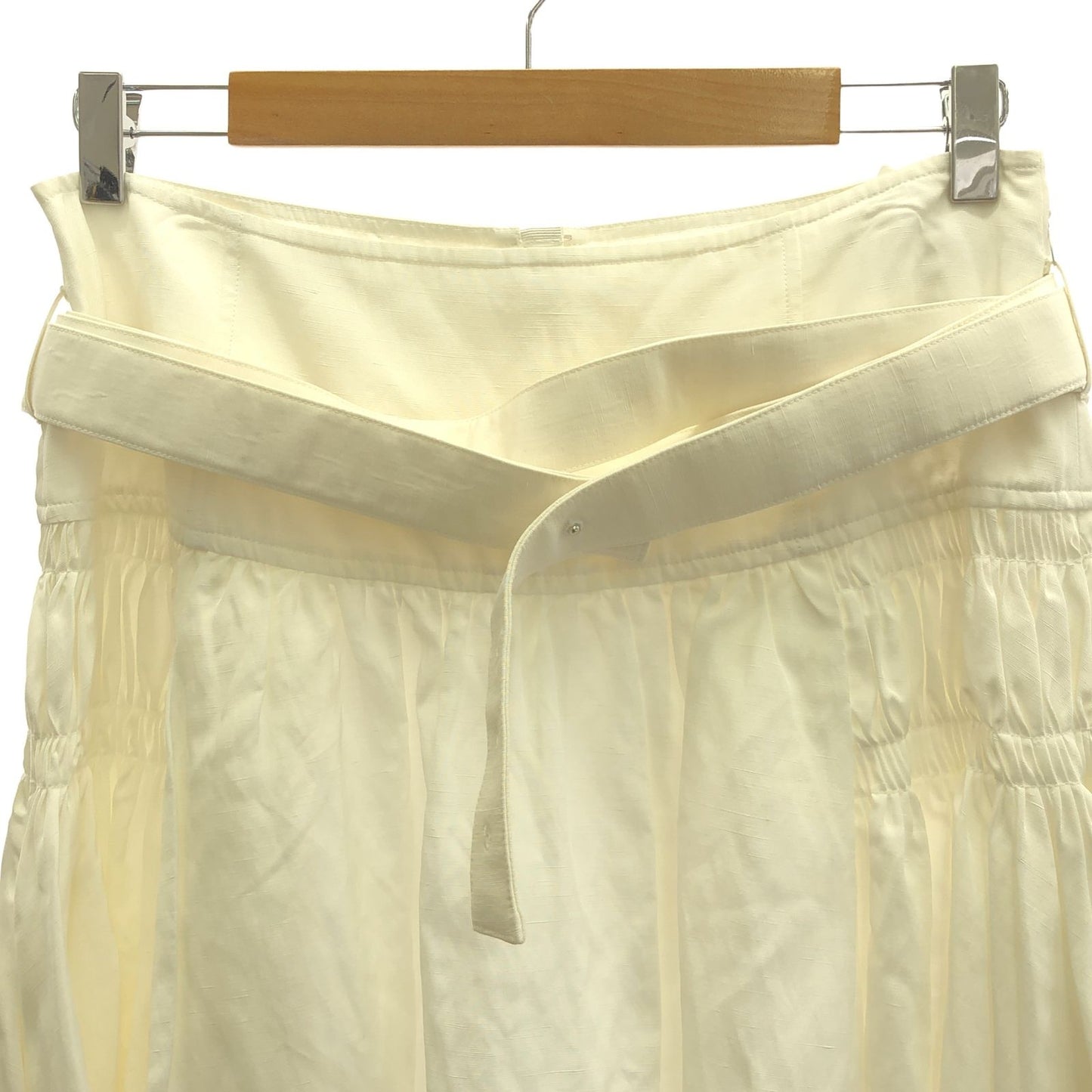 JIL SANDER Elegant White Rayon Skirt - Size 38