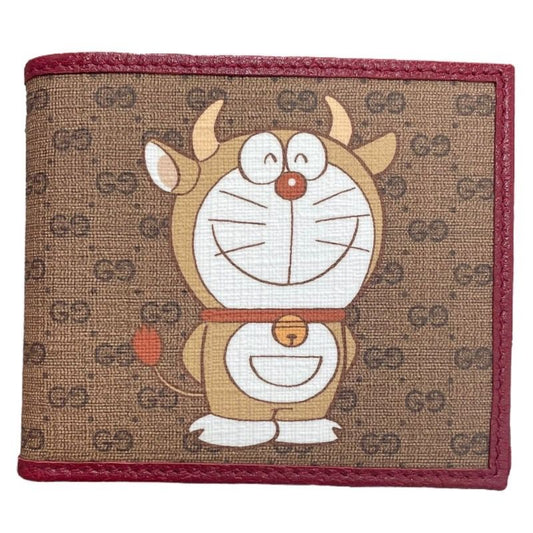 GUCCI Micro GG Supreme Doraemon Collaboration Bi-Fold Wallet