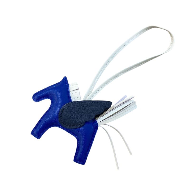 HERMES Rodeo Pegasus PM - Blue France/Black/Creme Anemone Leather
