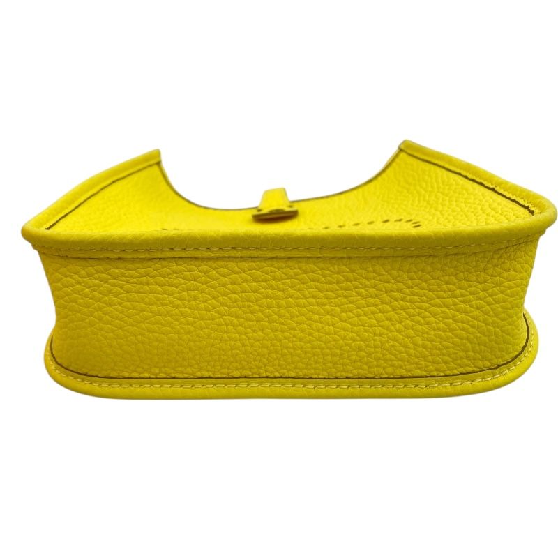 HERMES Evelyn TPM Lime/Silver Hardware Shoulder Bag