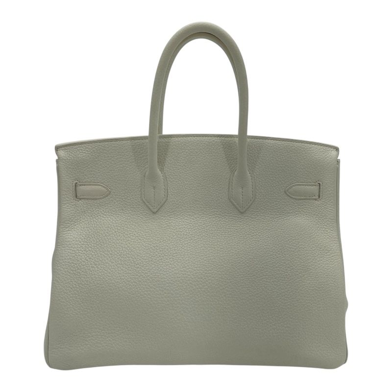 HERMES Birkin 35 Club - White, Grey, and Sangue with Silver Hardware
