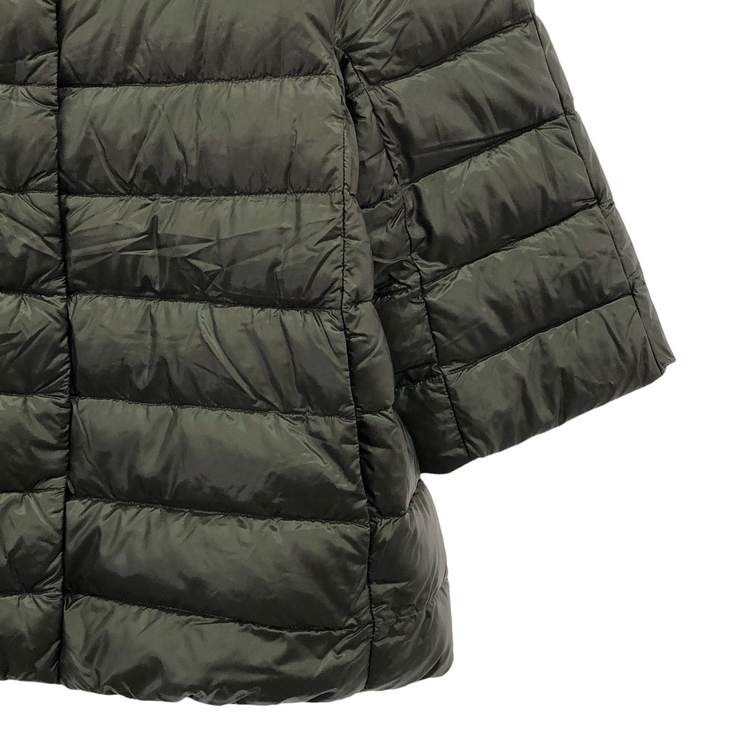 Herno AMINTA Down Cape Jacket in Gray - Exquisite Italian Craftsmanship