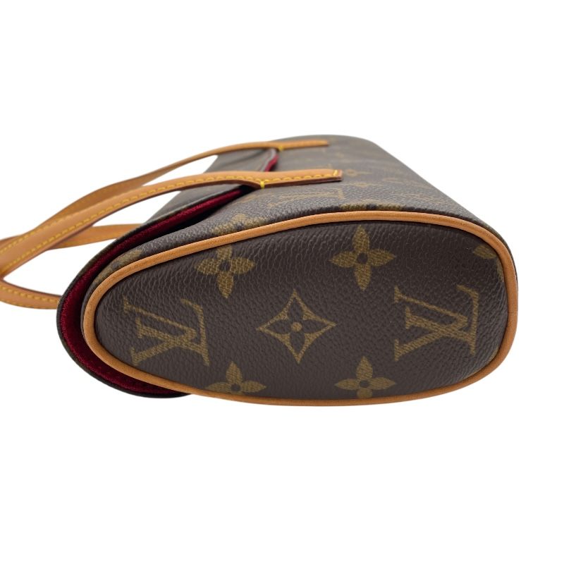 Louis Vuitton Sonatine M51902 Monogram Canvas Handbag - Brown