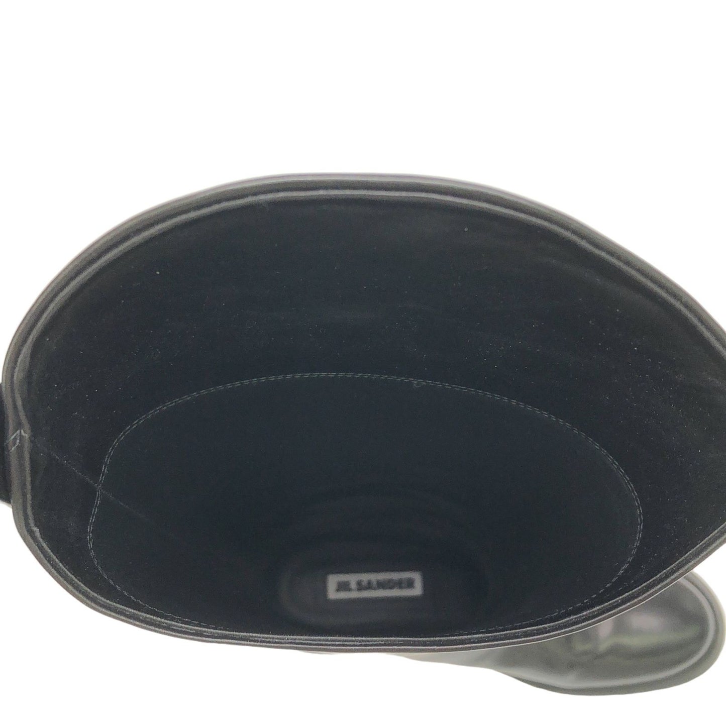 JIL SANDER Black Riding Tall Boots - Timeless Elegance