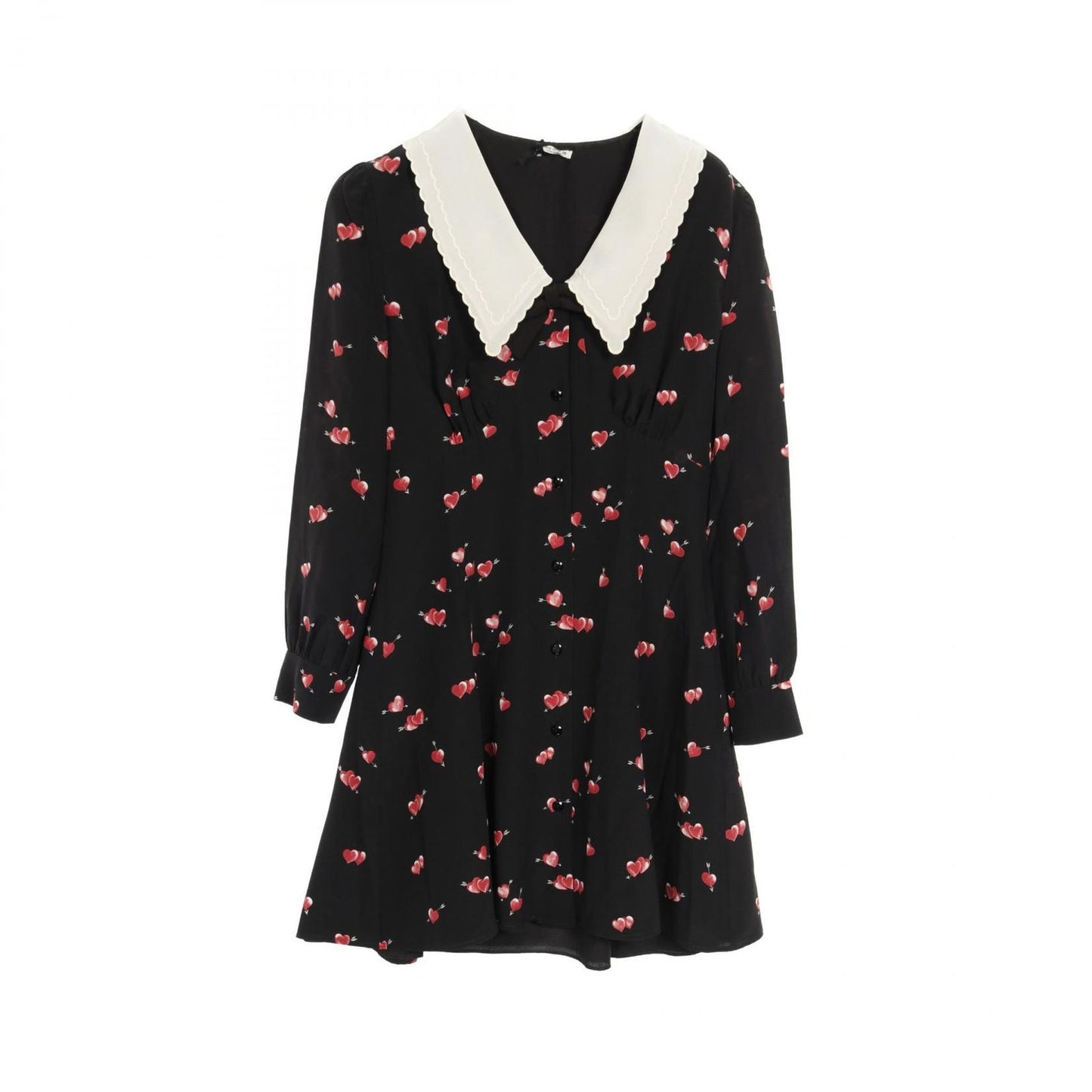 Miu Miu Silk Dress MF4068 in Elegant Black - Size 38