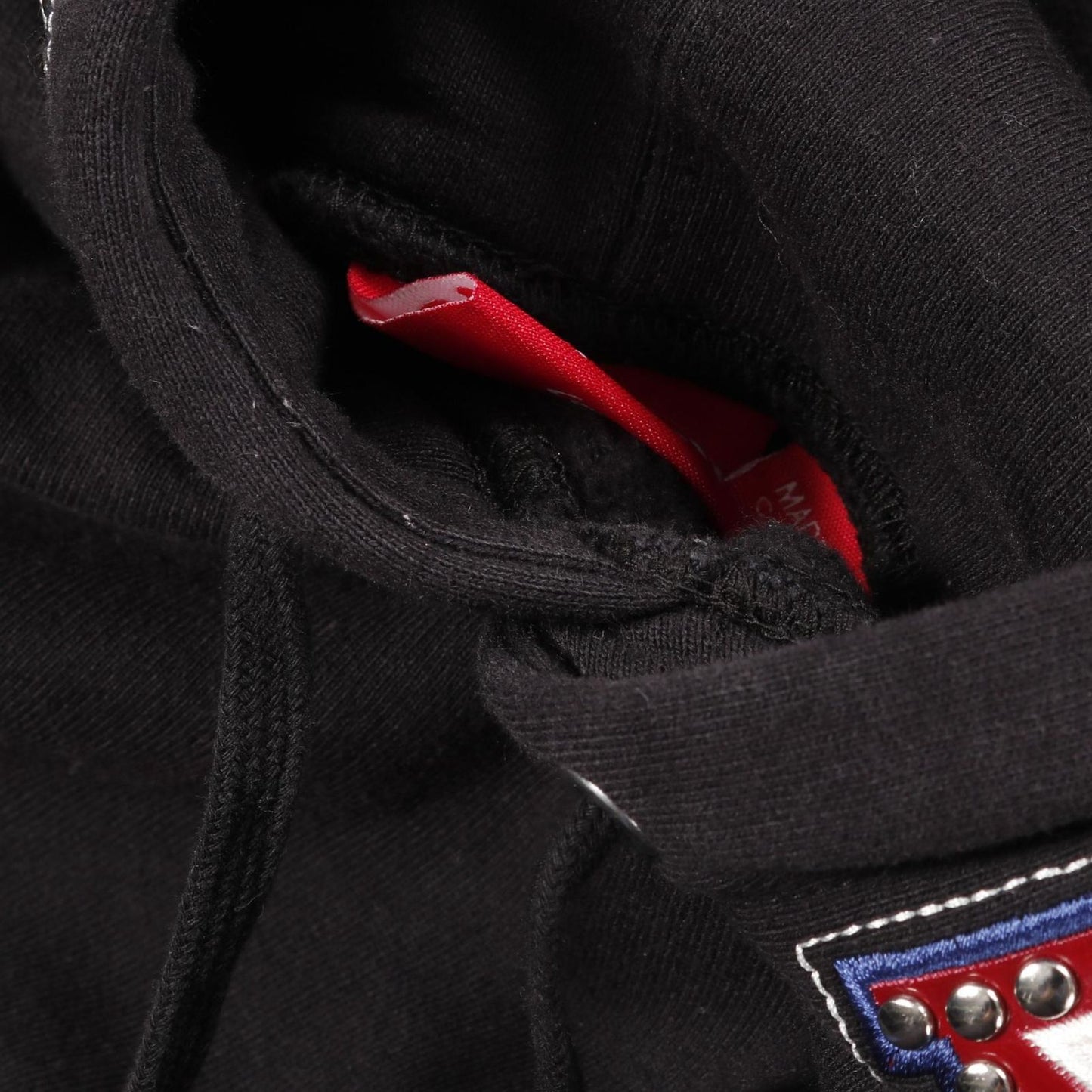 Supreme Pharaoh Studded Hooded Sweatshirt - Black Cotton, Size L