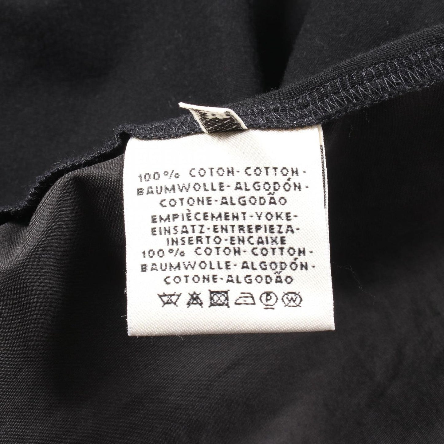 HERMES Bouclerie d'Attelage Black Cotton Dress - Size 38