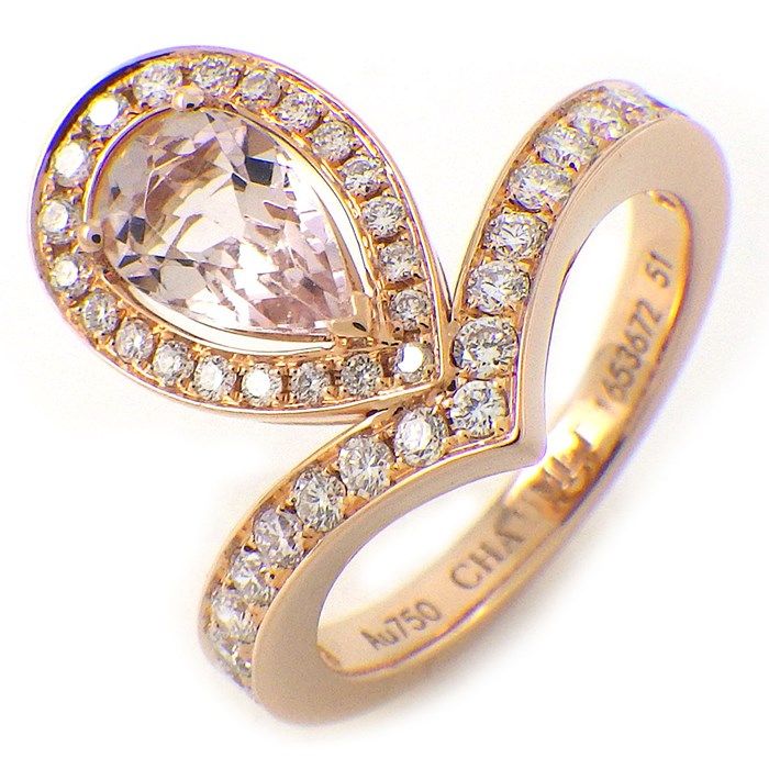 Chaumet Joséphine Églantine Ring with Pink Quartz & Diamonds