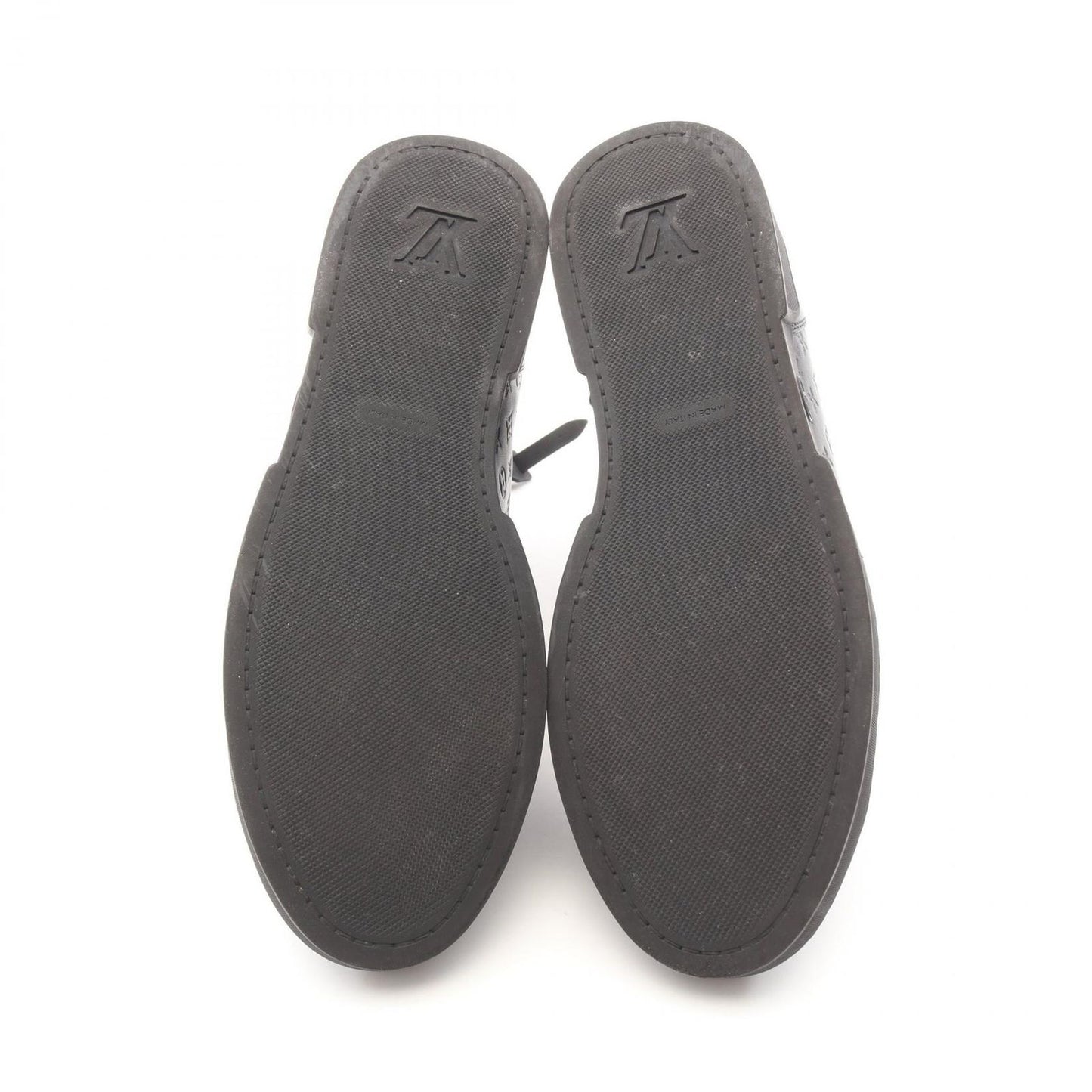 Louis Vuitton Stellar Line Black Leather High-Top Sneakers - Size 36.5