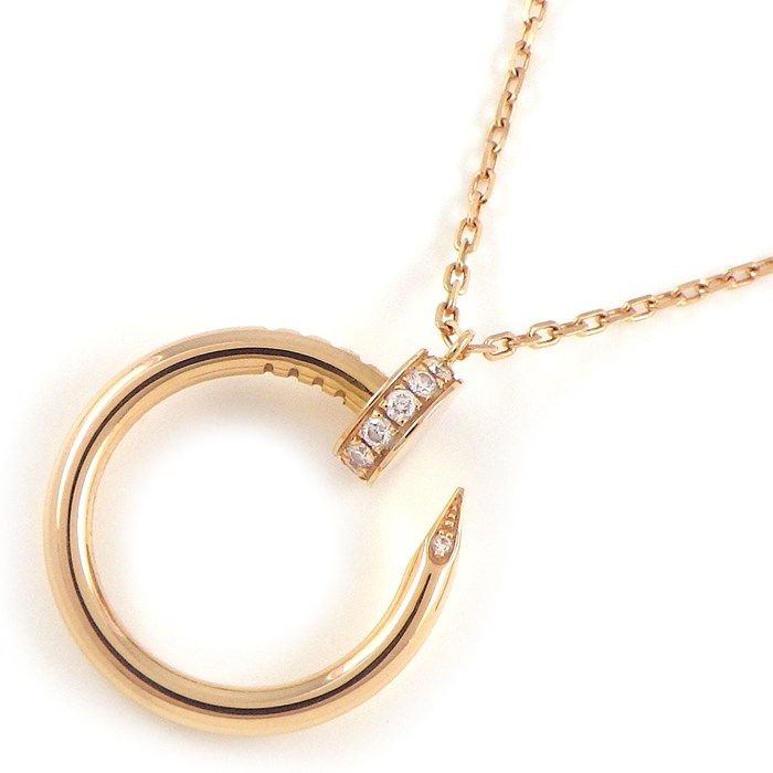 Cartier Juste un Clou Necklace with Diamonds in 18K Pink Gold
