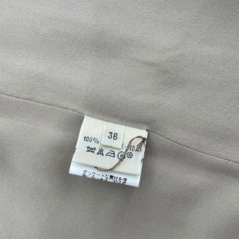 HERMES Silk Sleeveless Dress in Beige - Timeless Elegance