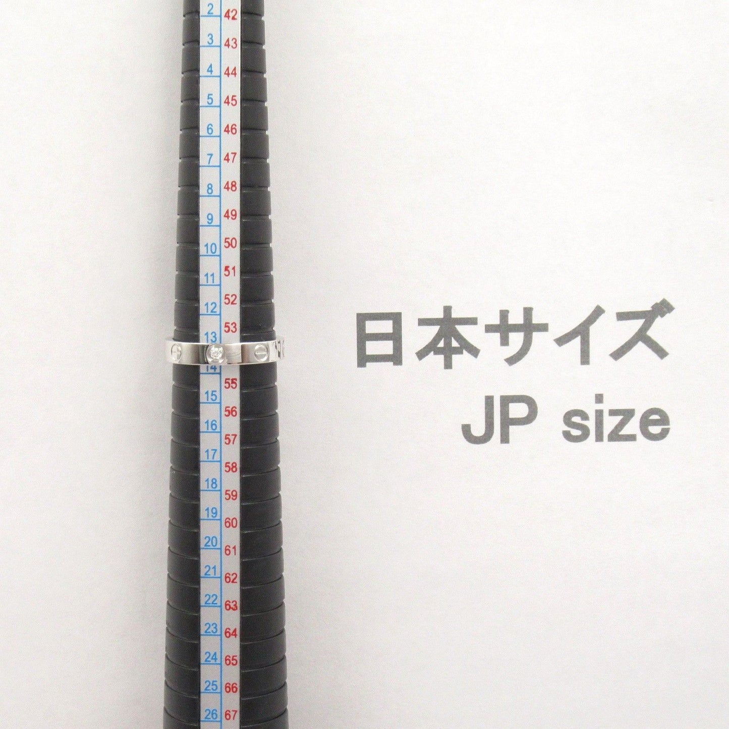 Cartier Mini Love Ring 1PD in 18K White Gold with Diamonds