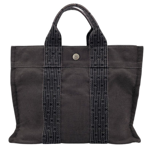 HERMES Émile Line Tote PM in Gray with Silver Hardware