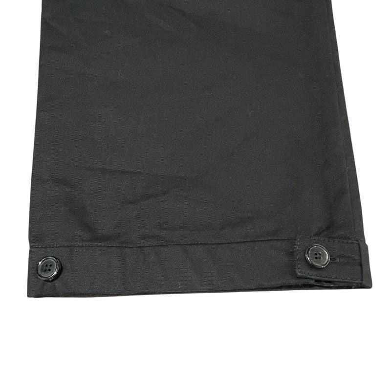 LOEWE Wide Cargo Trousers in Black Cotton - Men's Luxury Pants