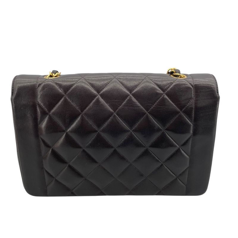 CHANEL Diana 25 Black Lambskin Shoulder Bag - Timeless Elegance