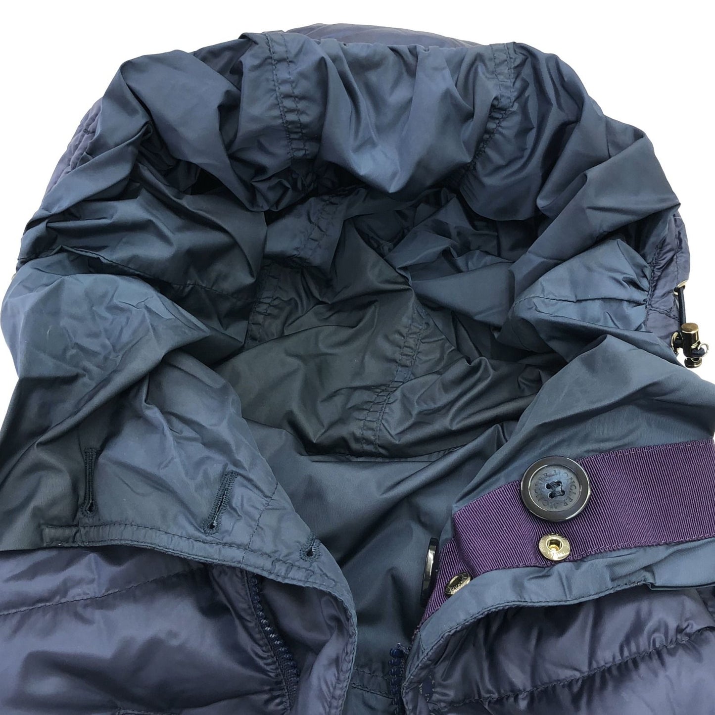 MONCLER Navy Down Coat - Exquisite Craftsmanship & Timeless Style