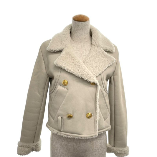 Fendi Cream Shearling Leather Jacket FM5360 - Exquisite Craftsmanship