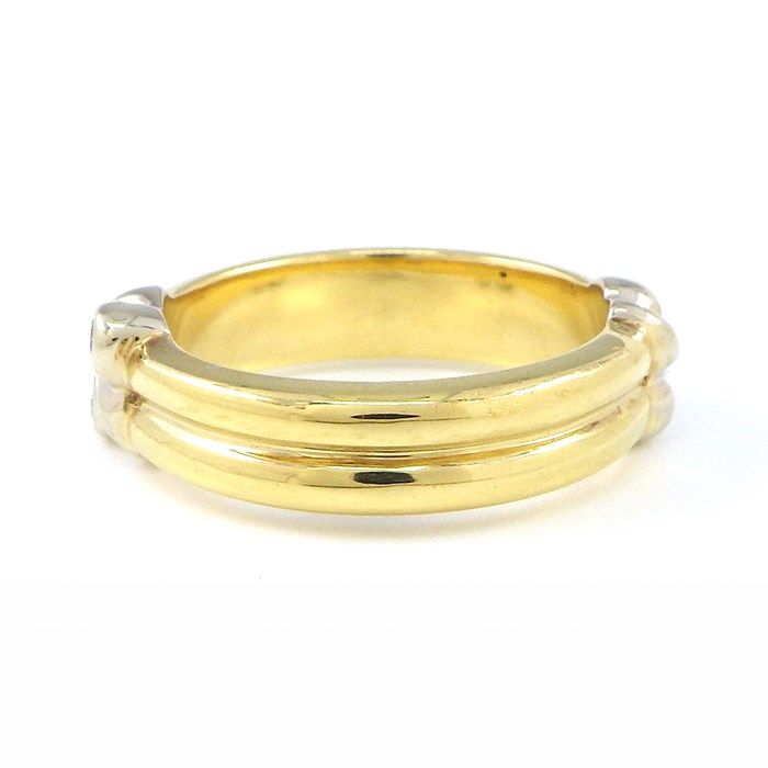 Tiffany & Co. Signature Cross Ring with Diamonds in K18 Gold