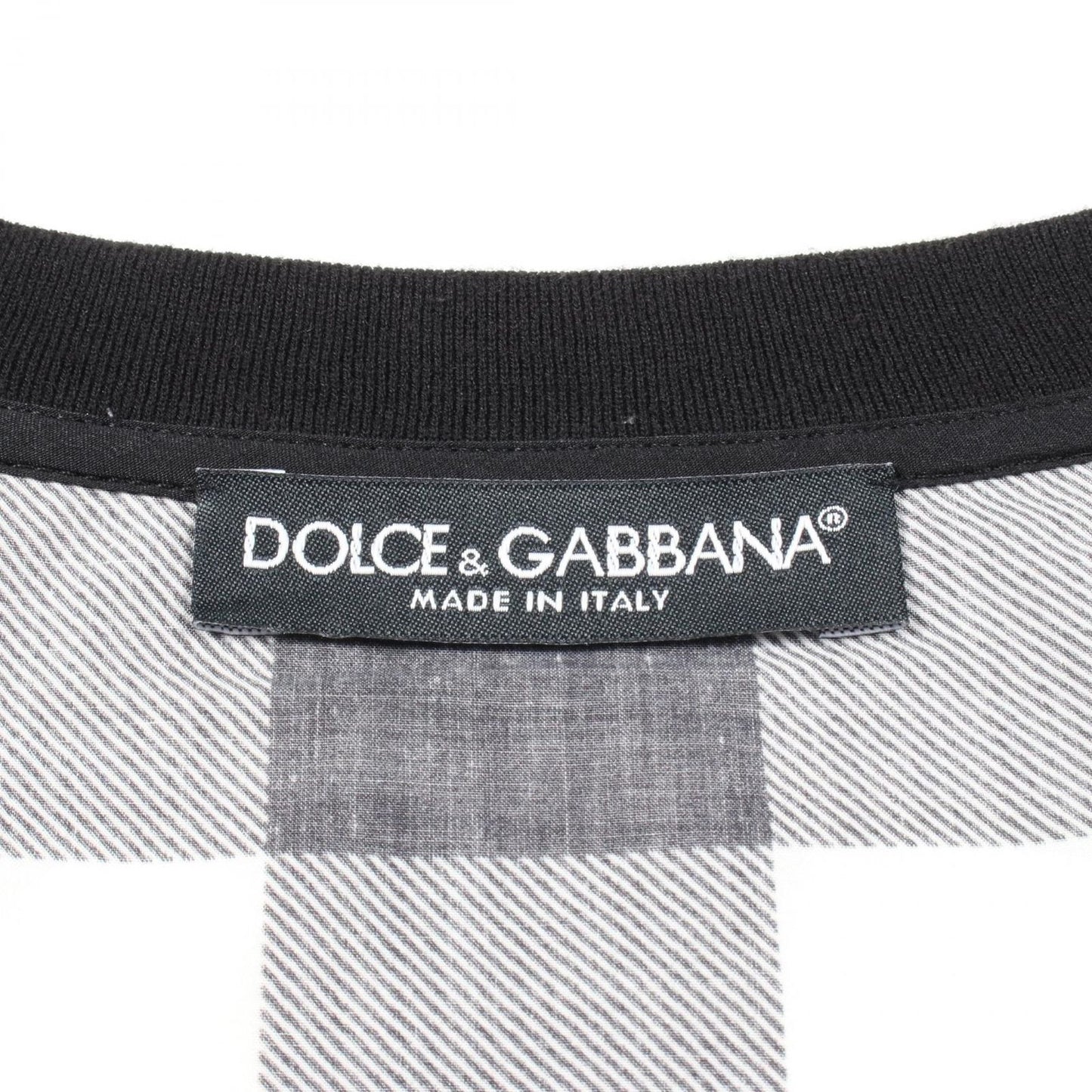 DOLCE & GABBANA Elegant Cotton Top in Black & Green