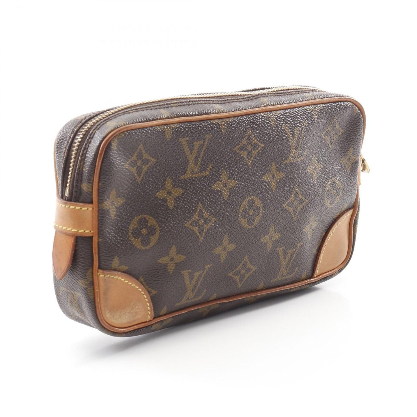 Louis Vuitton Monogram Marli Dragonne PM Clutch Bag - Timeless Elegance
