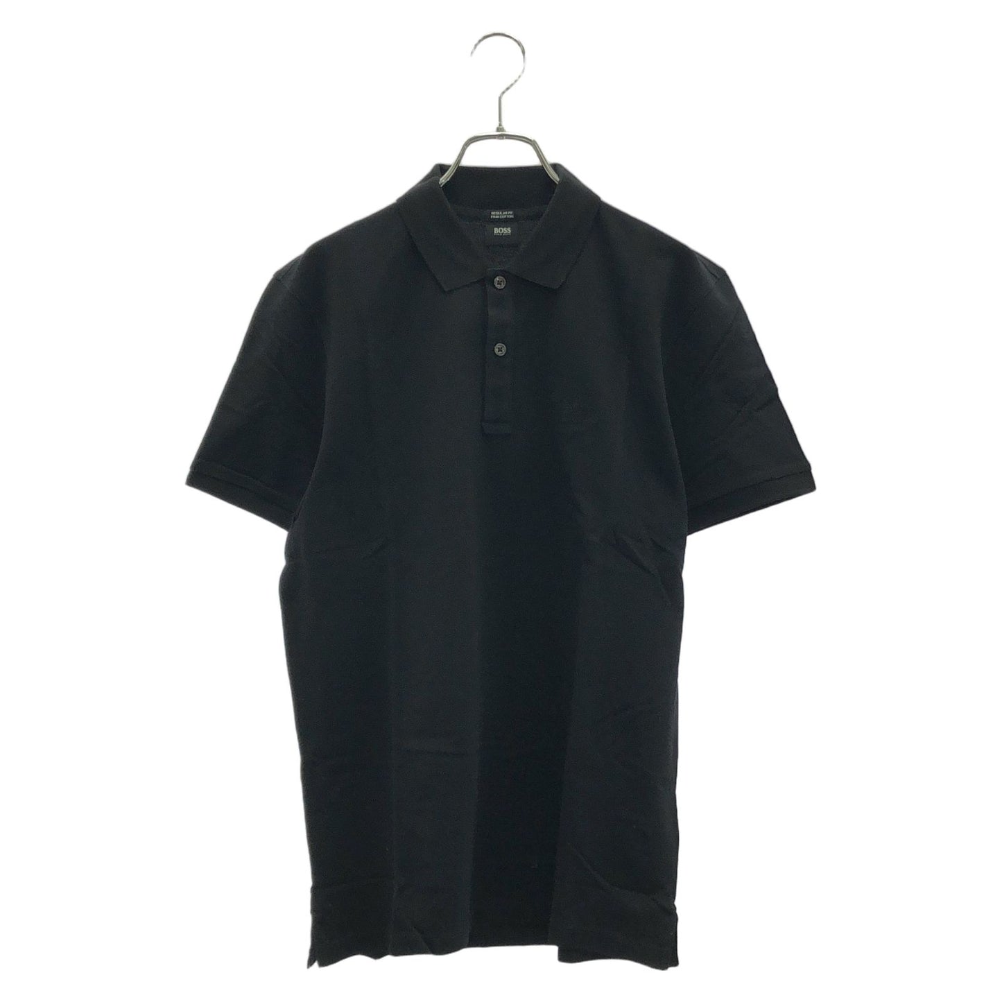 HUGO BOSS Black Cotton Polo Shirt - Timeless Elegance