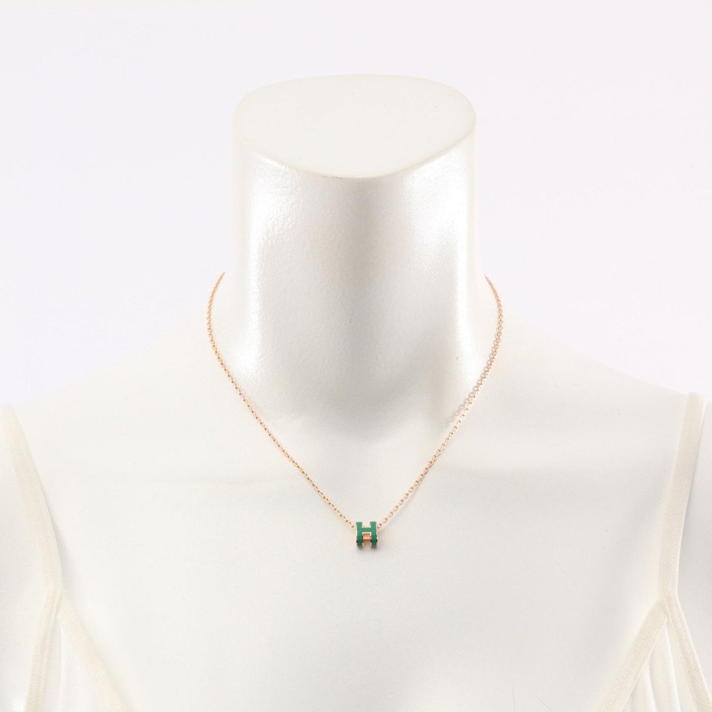HERMES Mini Pop H Necklace in Gold Plated Finish - Exquisite Craftsmanship