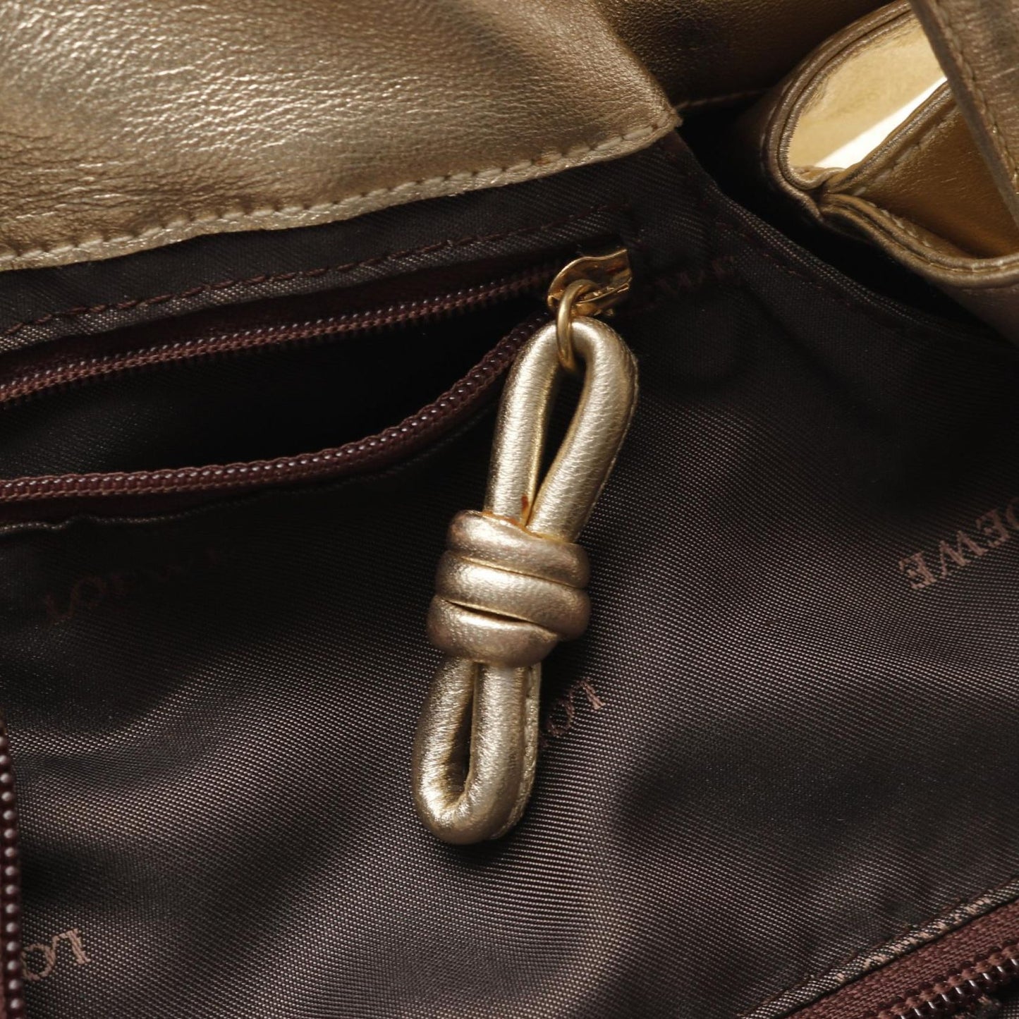 LOEWE Nappa Aire Gold Leather Handbag - Exquisite Craftsmanship