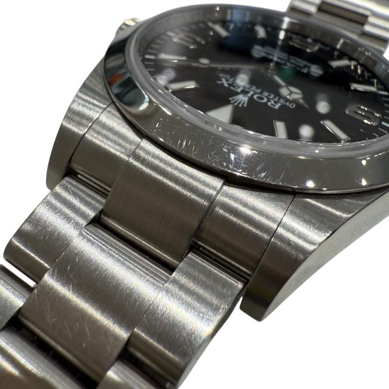 ROLEX Explorer I 214270 Black Dial Stainless Steel Men's Watch