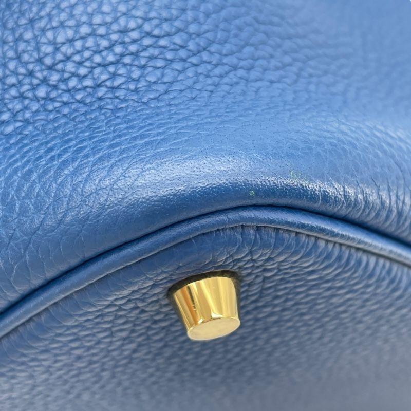 HERMES Picotin Lock PM Blue France with Gold Hardware - Z Stamp