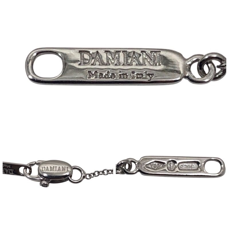 Damiani Belle Époque Iceberg Necklace M in 750WG with Diamonds & Sapphires