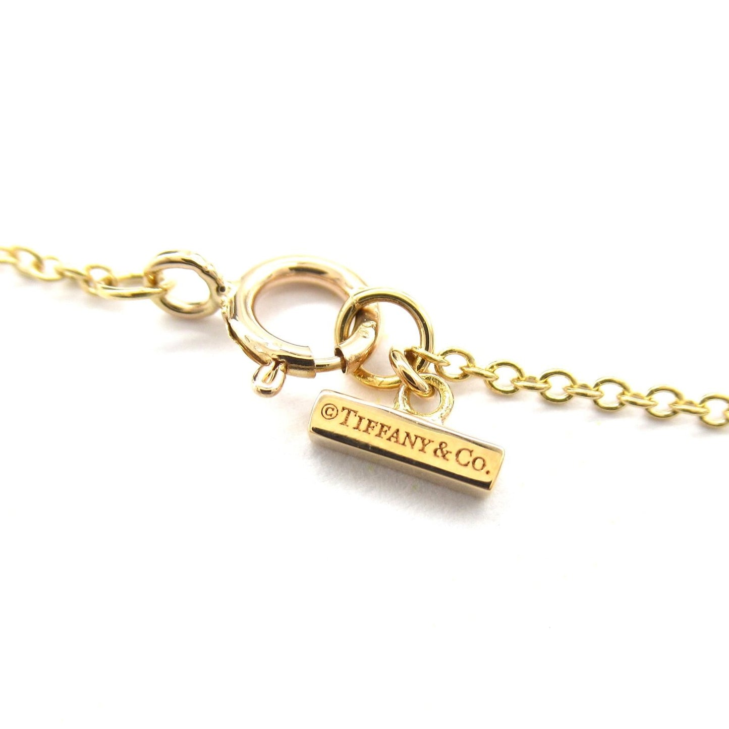 TIFFANY＆CO T Circle Mother of Pearl Necklace in 18K Pink Gold