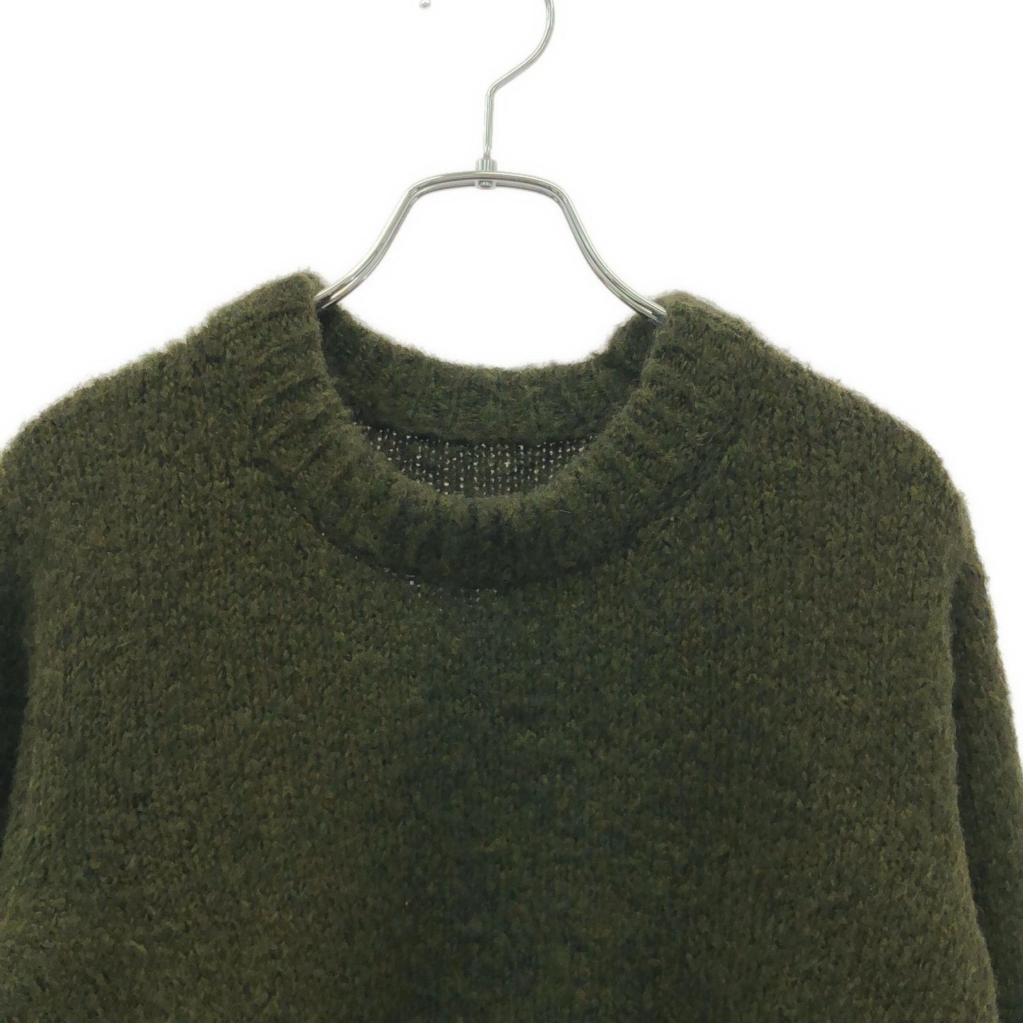 MM6 Khaki Green Knit Sweater - Timeless Elegance