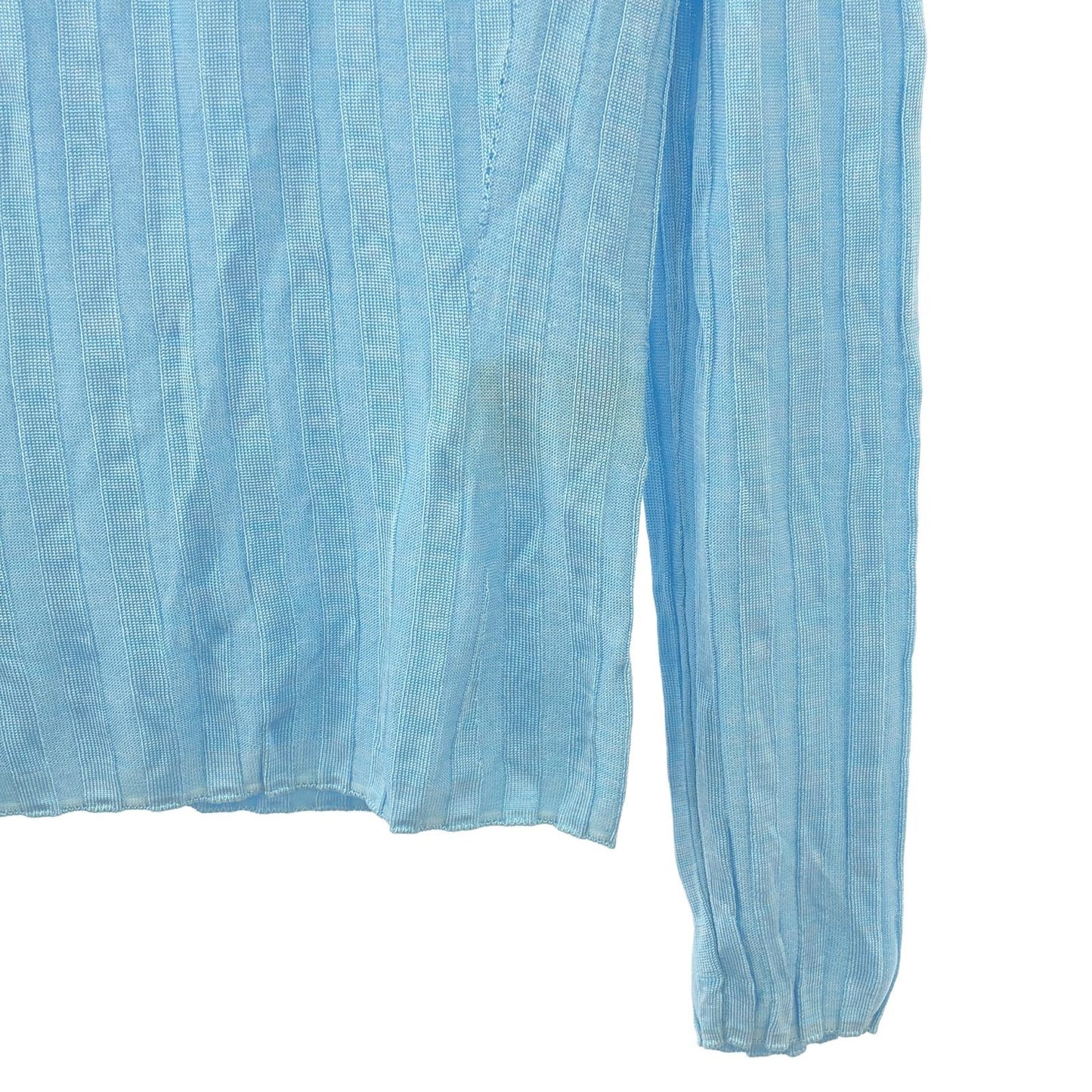 ACNE STUDIOS Light Blue Rayon Knit Sweater - Exquisite Craftsmanship
