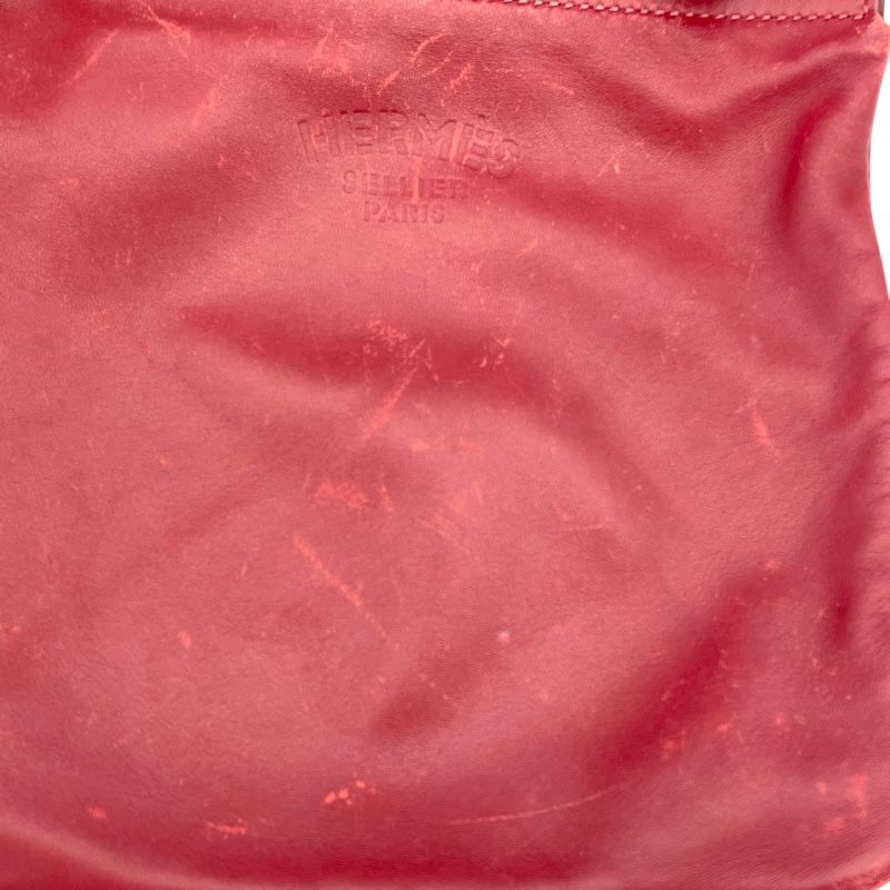 HERMES Aline Mini Shoulder Bag in Rouge Ash with Silver Hardware