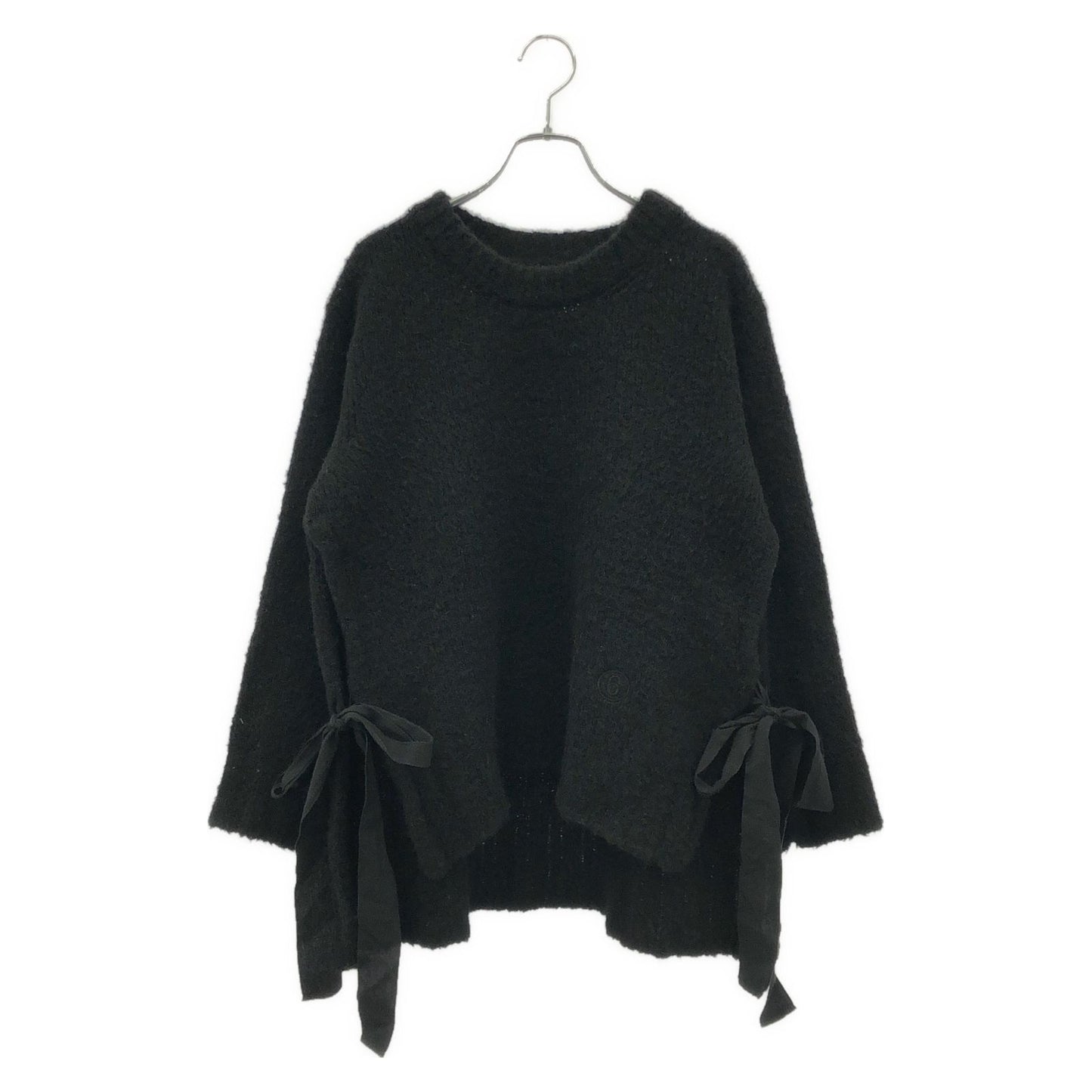 MM6 Black Knit Sweater - Timeless Elegance for the Modern Woman