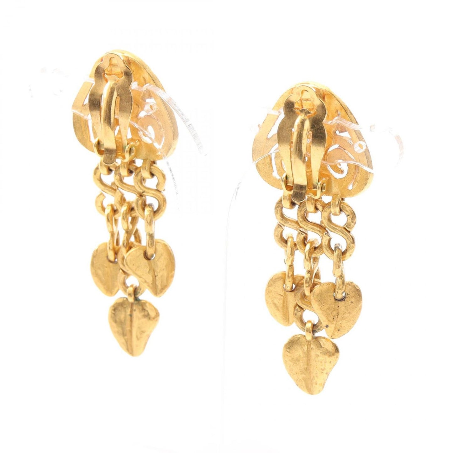 CHANEL Coco Mark Gold Plated Earrings - Timeless Elegance