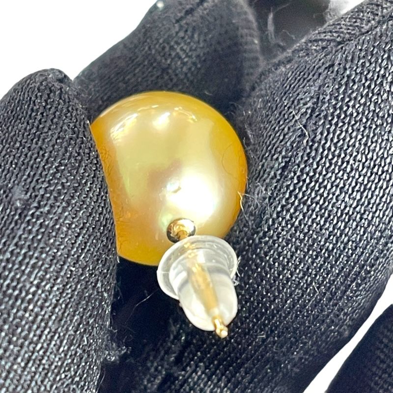 K18 Yellow Gold Pearl Earrings - Exquisite Luxury Jewelry