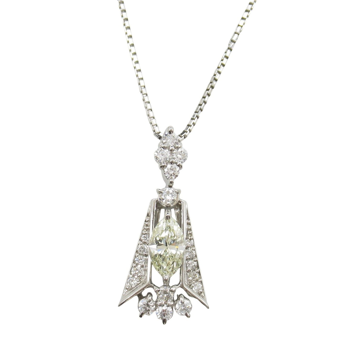 Exquisite JEWELRY Diamond Necklace in Platinum - 0.812ct Elegance