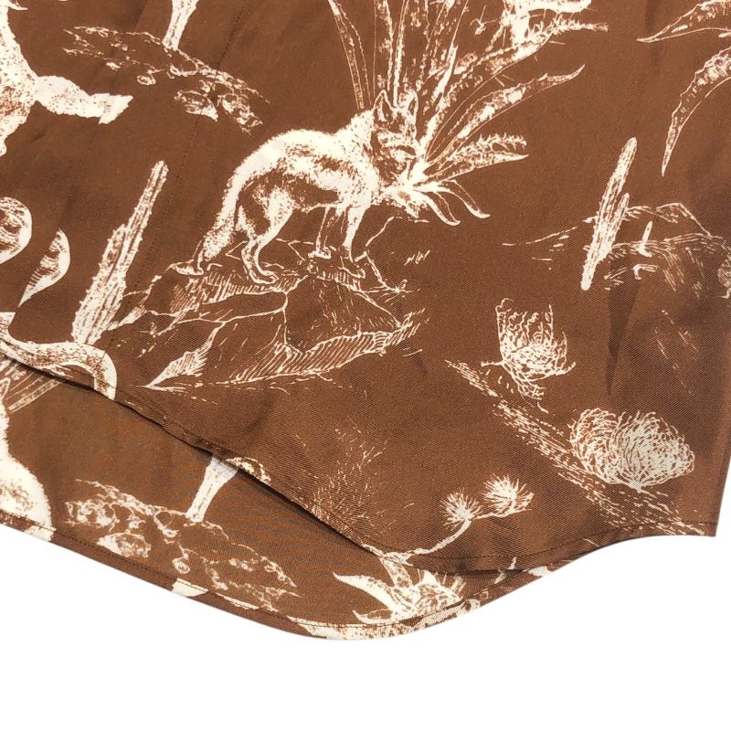 Christian Dior × Cactus Jack Silk Shirt - Brown, Size 39