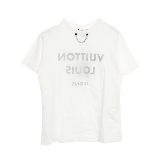Louis Vuitton Inverted Logo Print Chain Detail Cotton T-Shirt