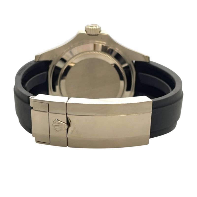 ROLEX Yacht-Master 42 226659 Black K18WG/Rubber Strap Automatic Watch