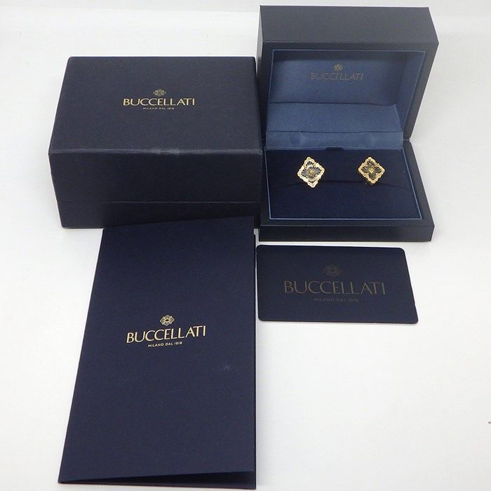 Buccellati Opera Tulle Earrings in K18 Yellow & White Gold