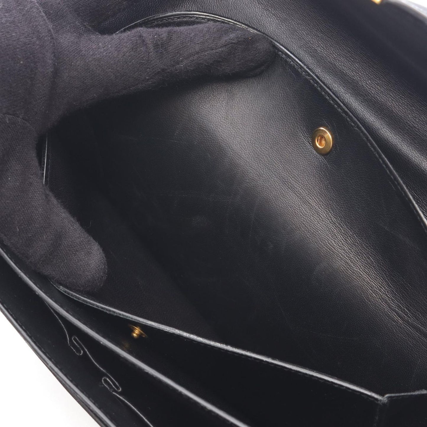 HERMES Escale Black Calfskin Handbag - Vintage Elegance