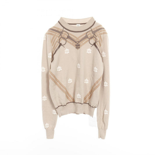 HERMES MORS A JOUETS Embroidered Wool Knit - Size 36