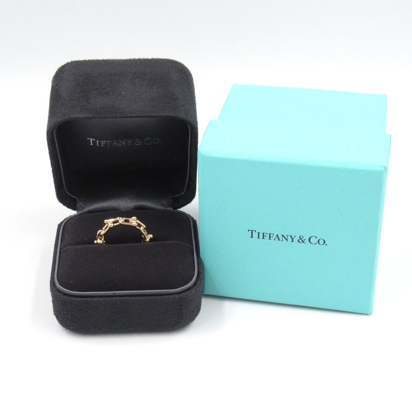 TIFFANY & CO Hardware Micro Ring in K18PG Pink Gold - Size 6