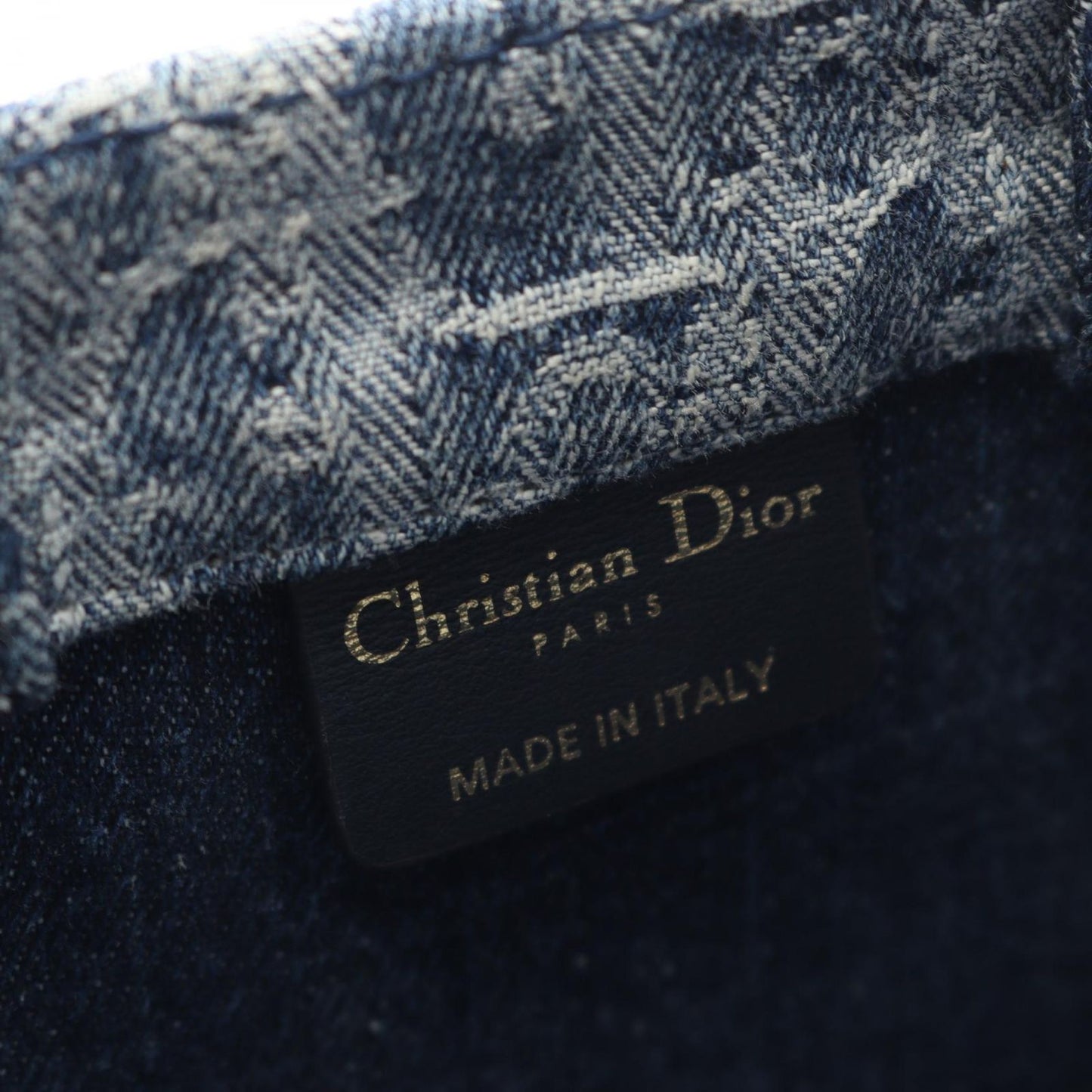 Dior Mini Book Tote Handbag in Denim Blue - Exquisite Craftsmanship