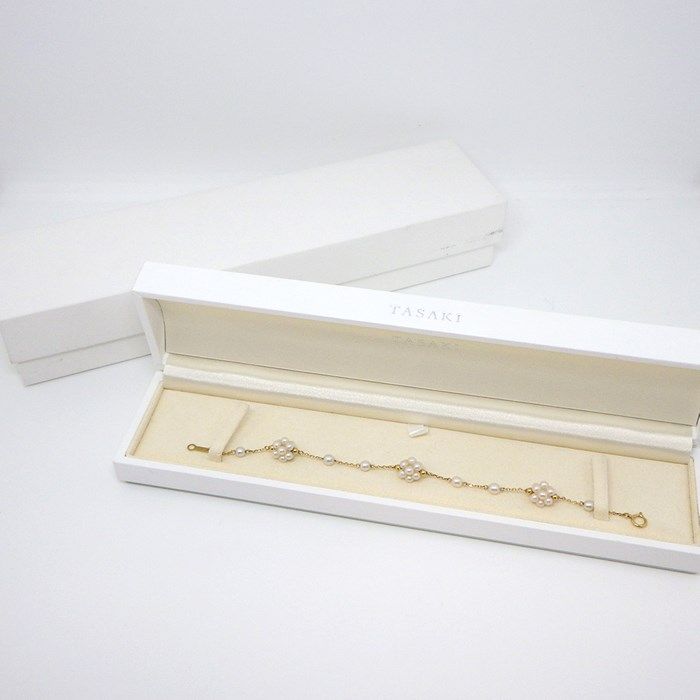 TASAKI Cluster Pearl Bracelet in K18 Yellow Gold - Exquisite Craftsmanship
