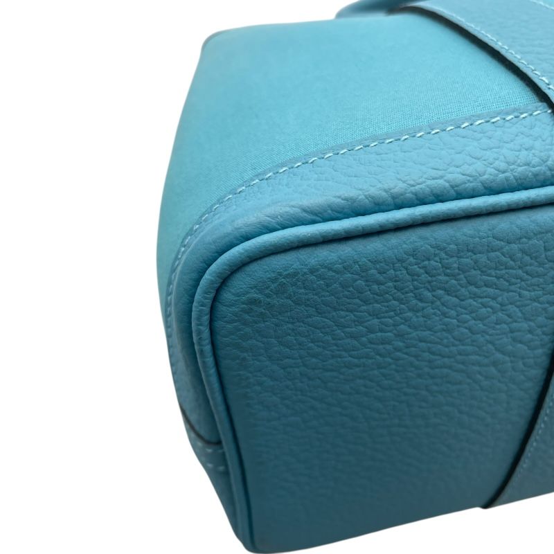 HERMES Garden Party TPM Handbag - Light Blue, 2018 Edition