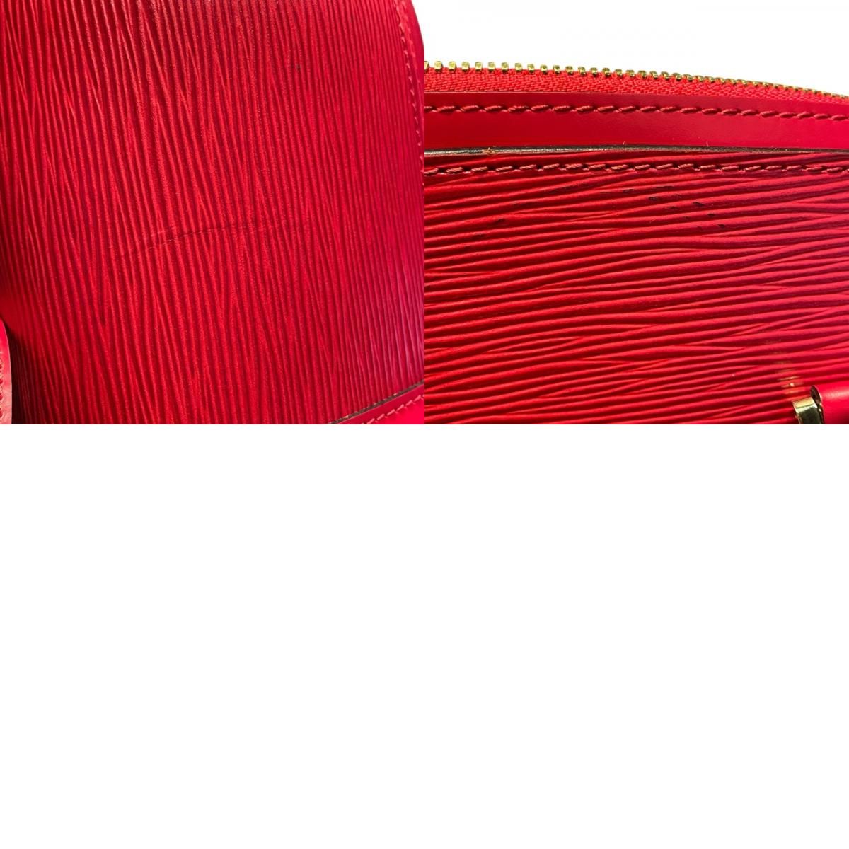 Louis Vuitton Sorbonne 50 Boston Bag in Red Epi Leather