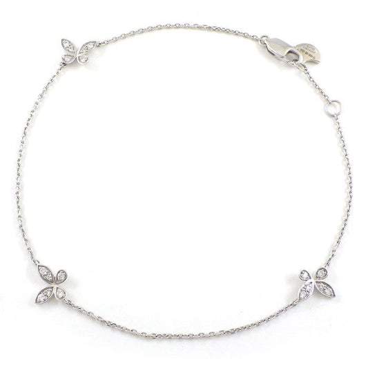 Graff Pave Butterfly Petite Bracelet in 18K White Gold with Diamonds